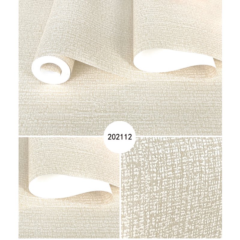 Rice white vertical pattern wallpaper, simple non woven wallpaper