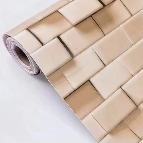 UDK High Quality PVC Waterproof Bricks Pattern Wall Paper Sticker Self-adhesive Wallpaper For Wall Decoration
