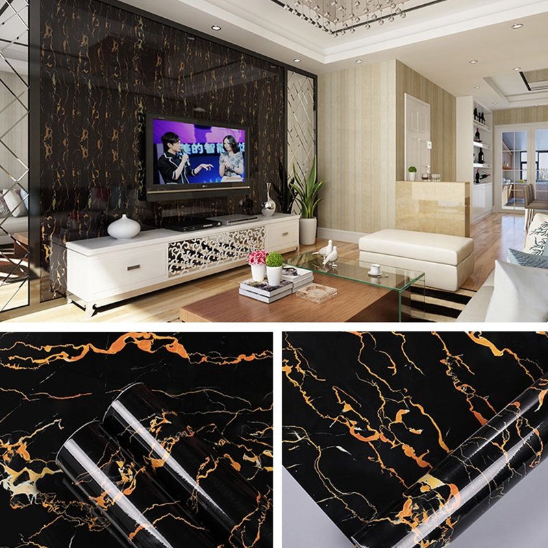Beautiful 3D Self adhesive Marble /Brick Wallpaper for Furniture/Bathroom/Kitchen/Home