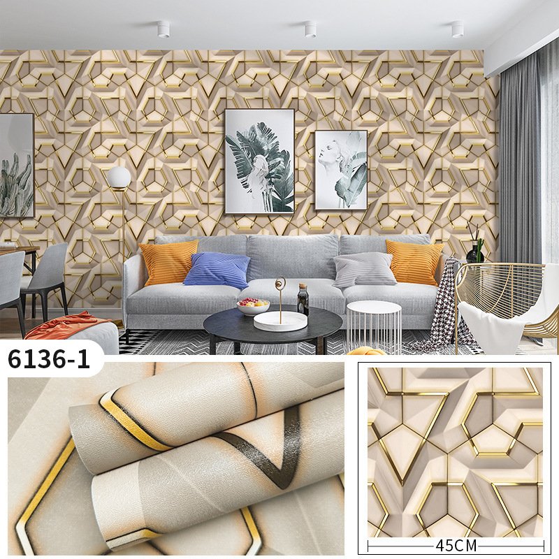 Wallpaper Soundproof Fire Protection Wallpaper Rolls 0.45*10m Wallpaper For Bedroom 3D Wall Paper Design For Living Room
