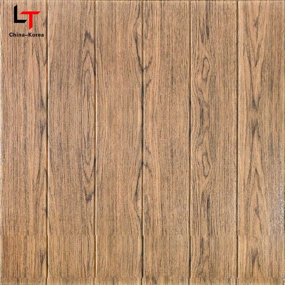 HL New Product 3D Self-adhesive Odorless wallpaper Wood Grain PVC Digital Printing Wall Paper Rolls For Kitchen