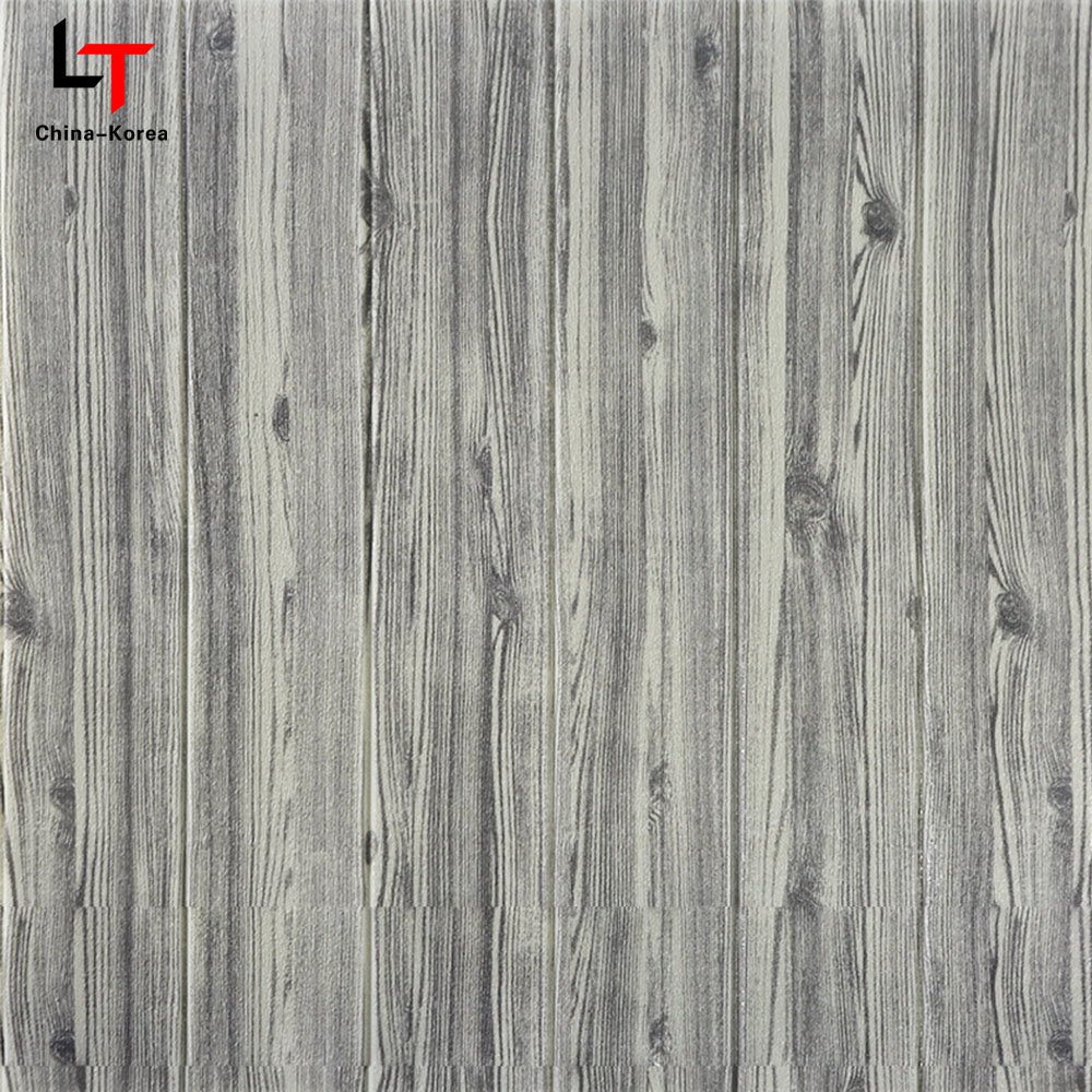 HL New Product 3D Self-adhesive Odorless wallpaper Wood Grain PVC Digital Printing Wall Paper Rolls For Kitchen