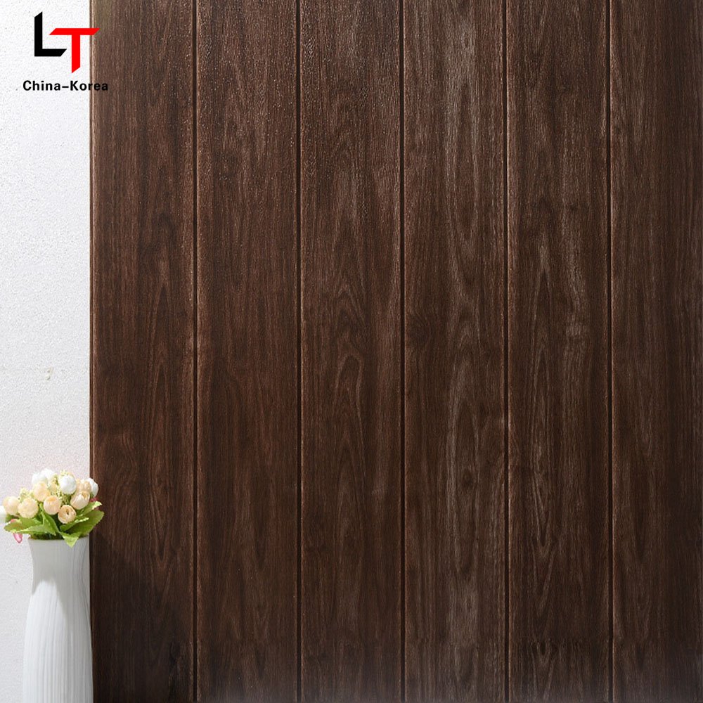 HL New Product 3D Self-adhesive Odorless wallpaper Wood Grain PVC Digital Printing Wall Paper Rolls For Kitchen