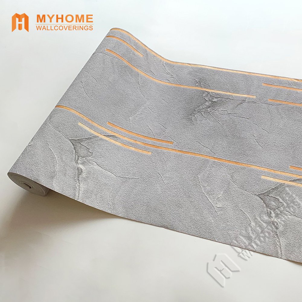 Modern 3D Grey Wallpaper Rolls House Office Wallpapers Papel De Parede