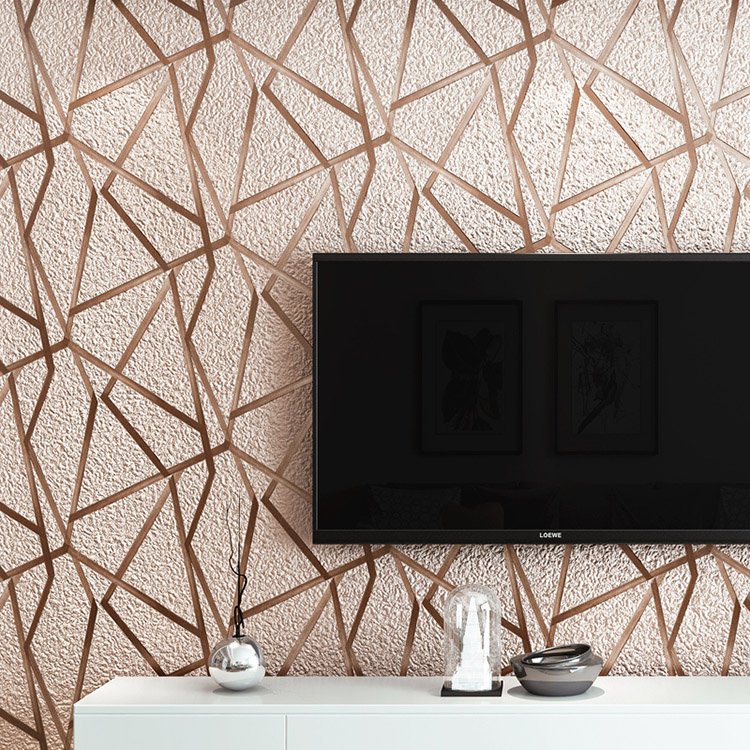 Cost effect non woven wallpaper modern wall paper roll for decoration suede 3d wallpaper