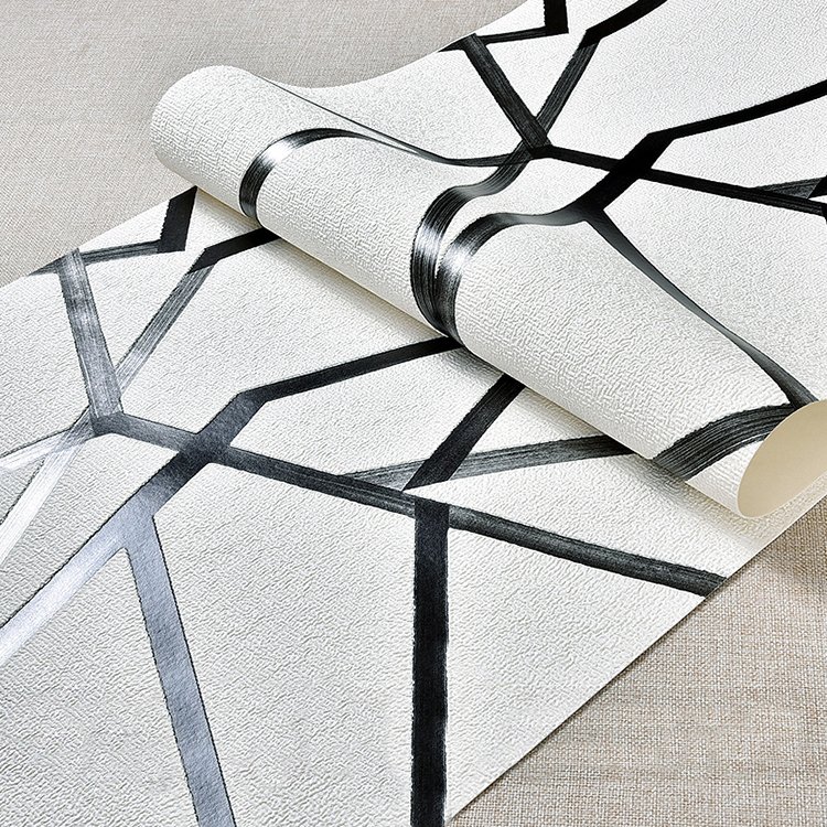 Cost effect non woven wallpaper modern wall paper roll for decoration suede 3d wallpaper