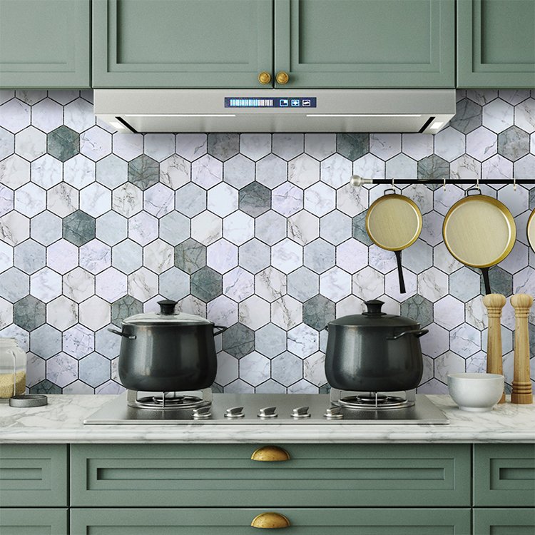60*500cm Mobile Homes Decor Self Adhesive Thermal Insulation Kitchen Oil-Proof Wallpaper