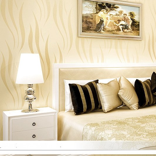 European Modern And Simple 3D Thickened Relief Self-adhesive Three-layers Non-woven Fabric Wallpaper Roll
