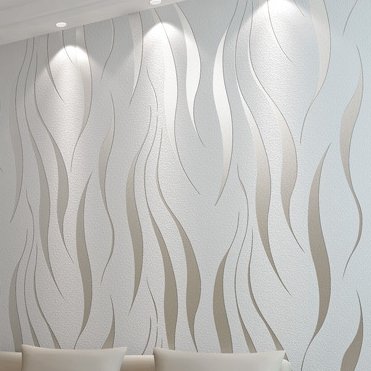 European Modern And Simple 3D Thickened Relief Self-adhesive Three-layers Non-woven Fabric Wallpaper Roll