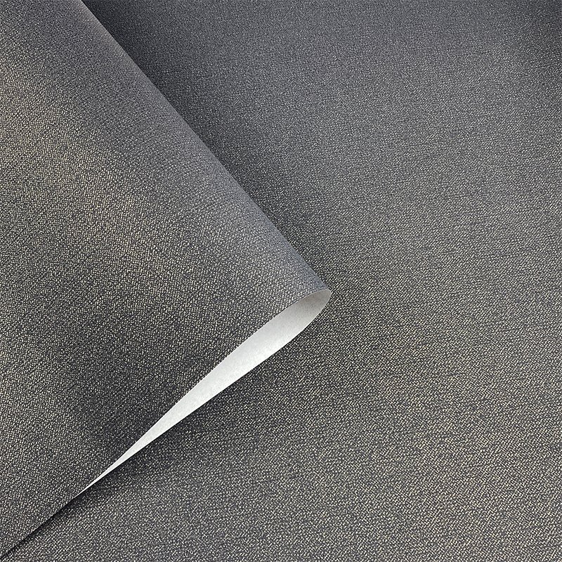 Simplified solid color simulated linen wallpaper living room elderly room background wall thickened wallpaper