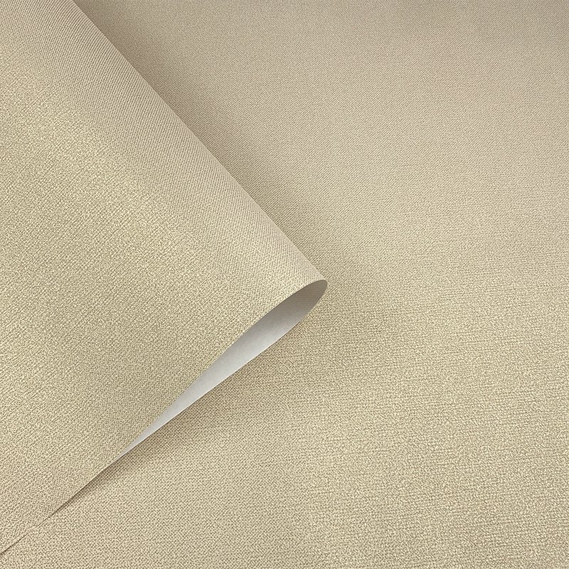 Simplified solid color simulated linen wallpaper living room elderly room background wall thickened wallpaper
