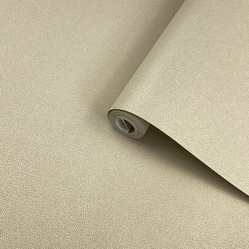 Simplified solid color simulated linen wallpaper living room elderly room background wall thickened wallpaper