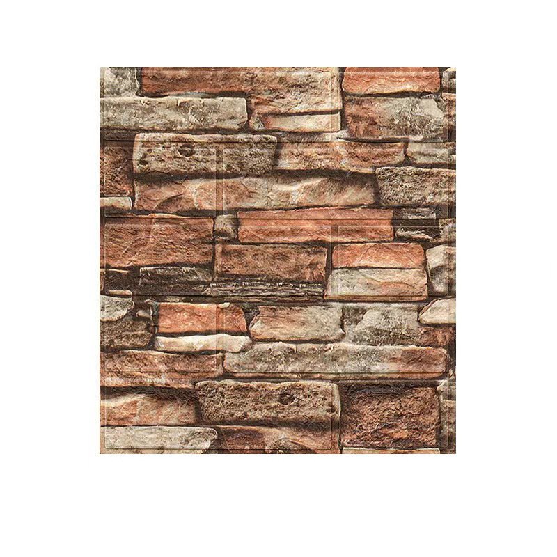 Cabinets 3D Brick Backdrop Faux Brick Peel and Stick Wallpaper Contact Paper Textured Vintage Removable Self-Adhesive Wallpaper