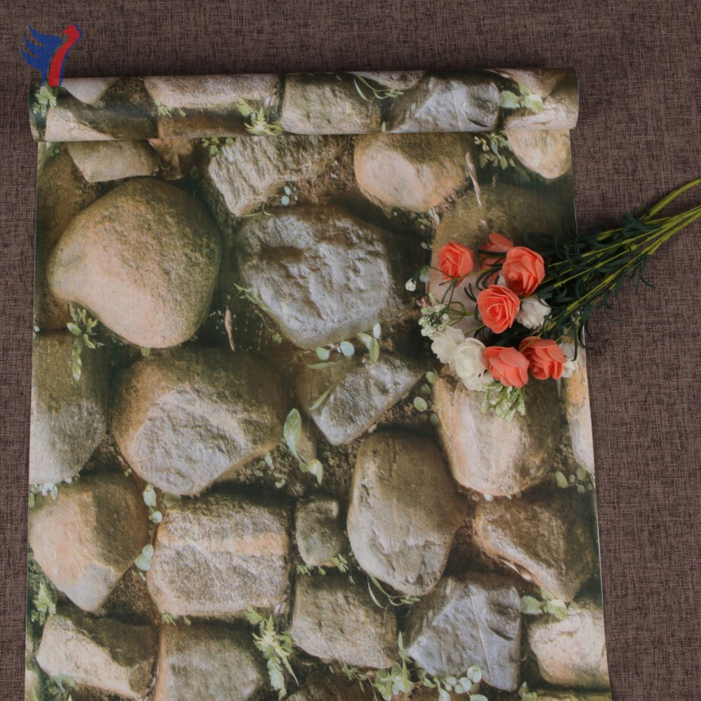 Jinyi Waterproof Removable Self Adhesive Paper Wallpaper Sticker Peel and Stick For Furniture Contact Wall Paper