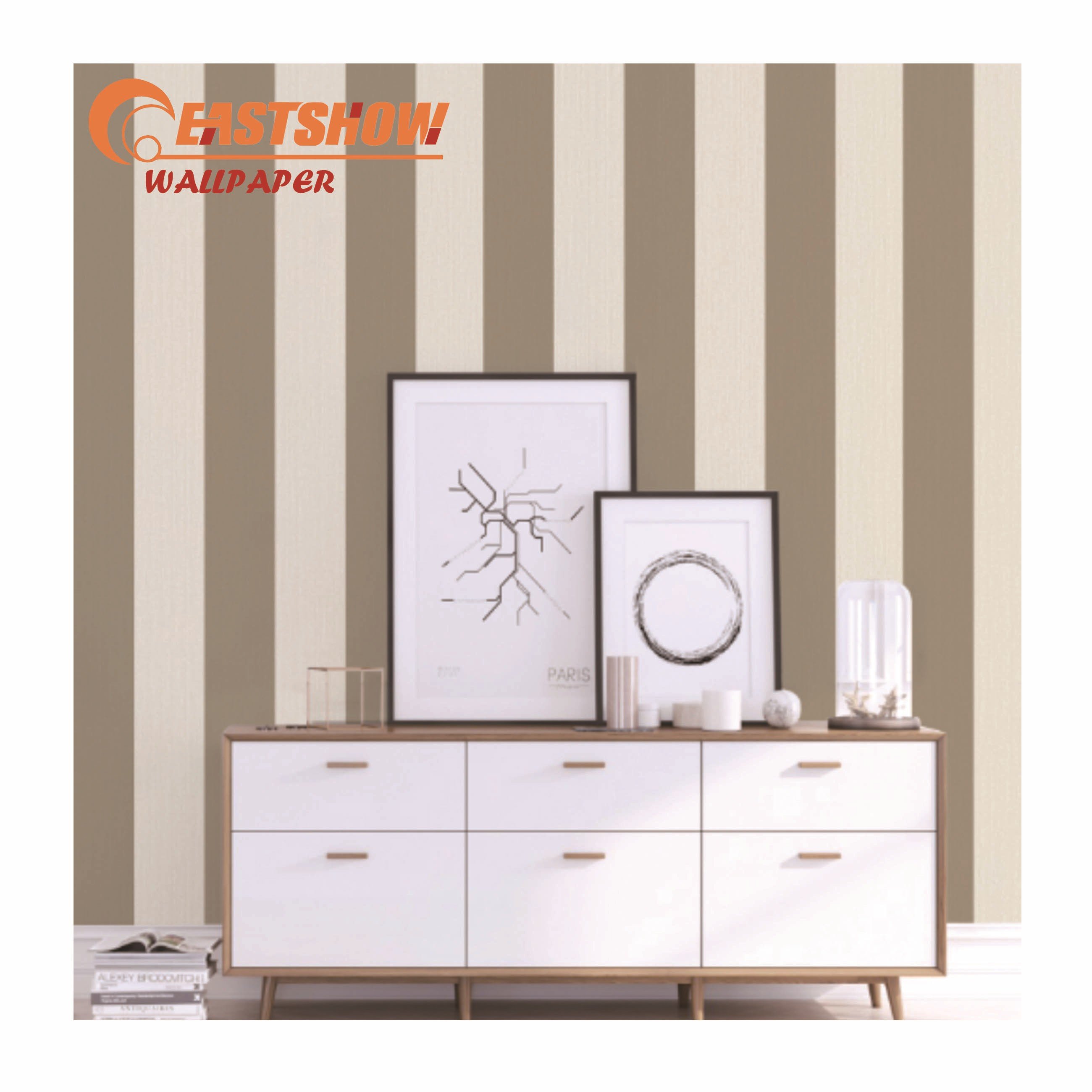 modern stripe office wallpaper for Home Decoration bedroom living room wallpaper roll