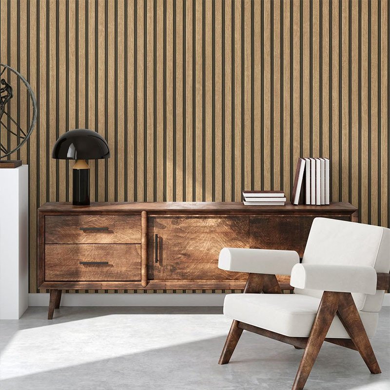 home house bedroom decoration interior decorative sticker 3d wallpapers design wood board self adhesive paper wpc wall panel new