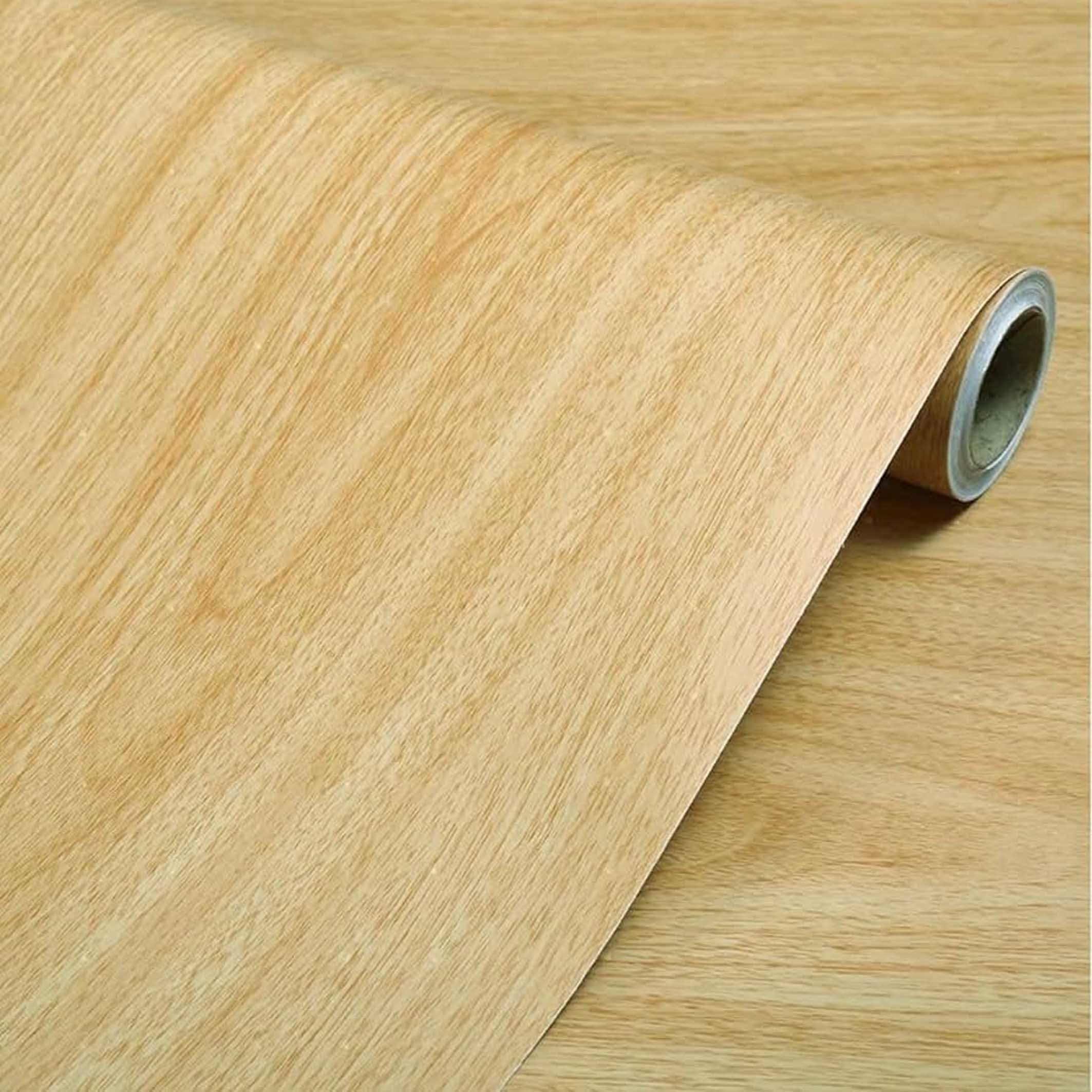 Factory Direct sales decor vinyl cover and door decoration wood grain heat transfer vinyl wallpaper sticker roll for kitchen