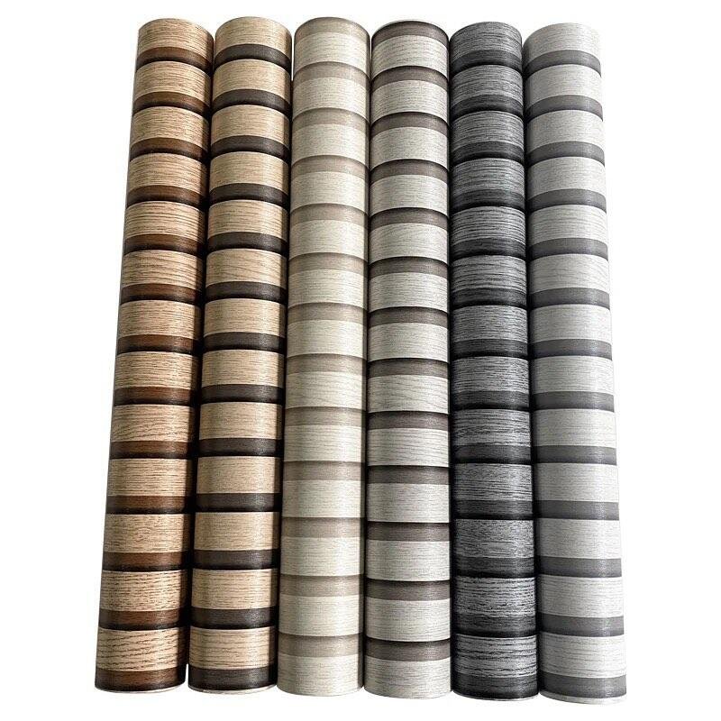 3D Wallpaper Rolls WPC Wall Interior Easy Install Wooden Wallpaper Wood grain wallpaper for Home Decoration