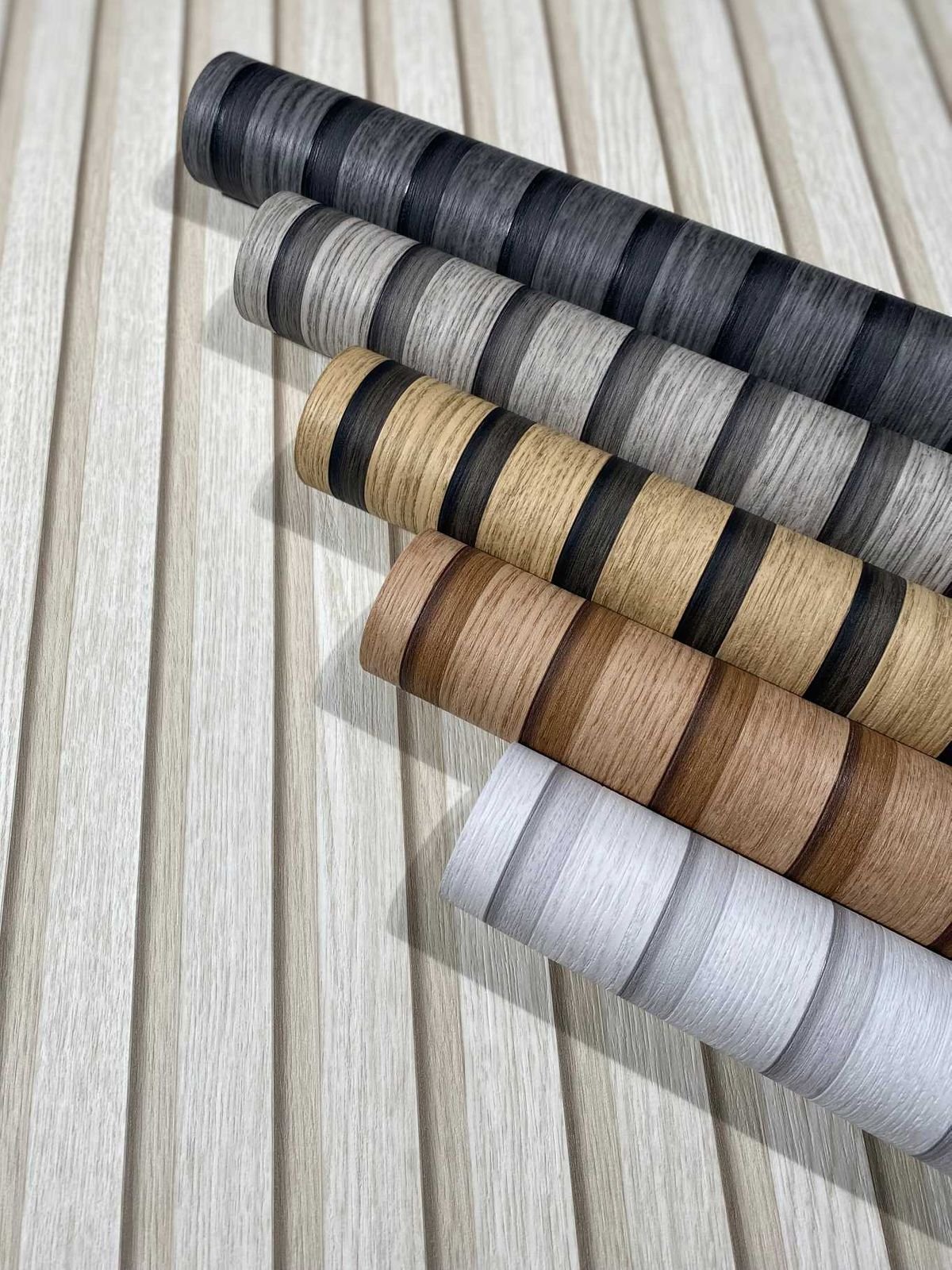 3D Wallpaper Rolls WPC Wall Interior Easy Install Wooden Wallpaper Wood grain wallpaper for Home Decoration