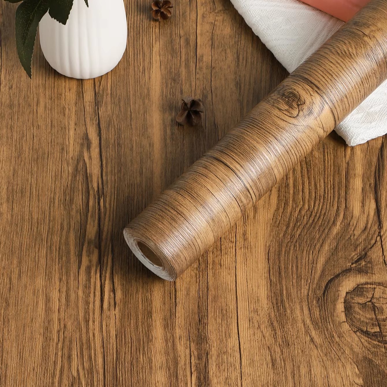 Udk Interior Decorative Wall Paper Multiple Styles Wood Grain For Furniture/wall/cabinet Wooden Texture Self Adhesive Peel And S