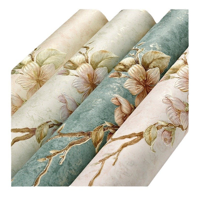 Factory Supply European Jacquard flower pattern Walls Roll Modern Self adhesive Wallpaper