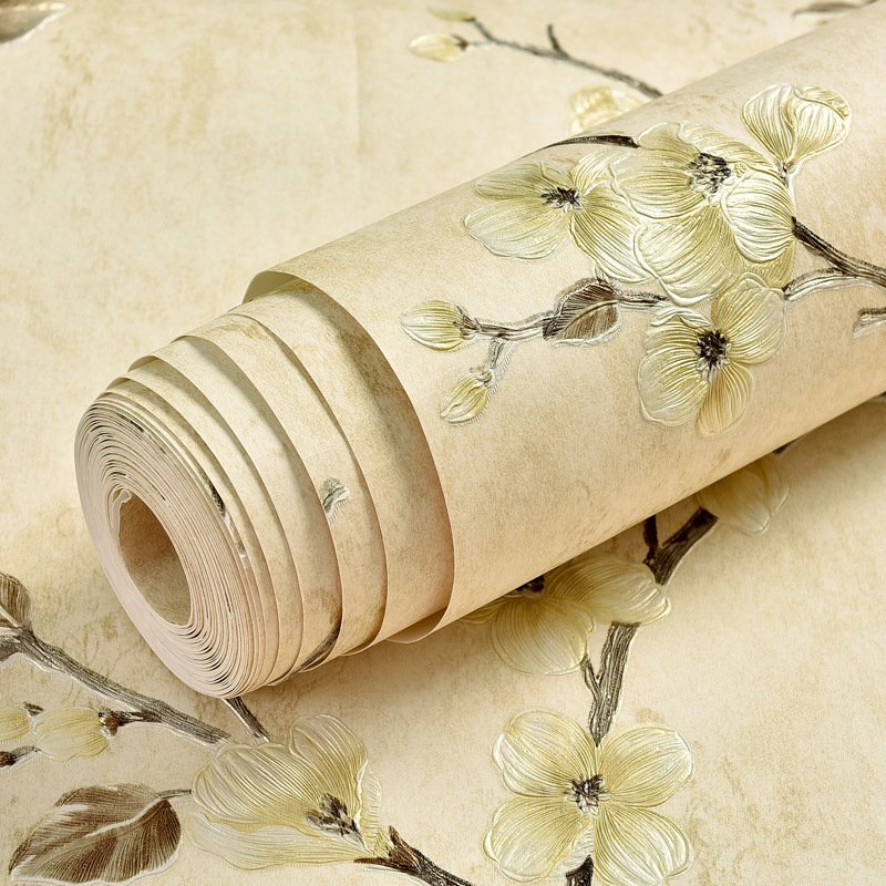 Factory Supply European Jacquard flower pattern Walls Roll Modern Self adhesive Wallpaper