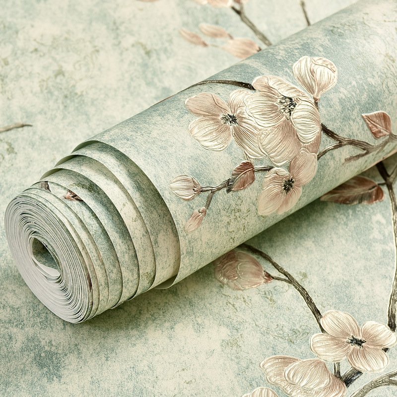 Factory Supply European Jacquard flower pattern Walls Roll Modern Self adhesive Wallpaper