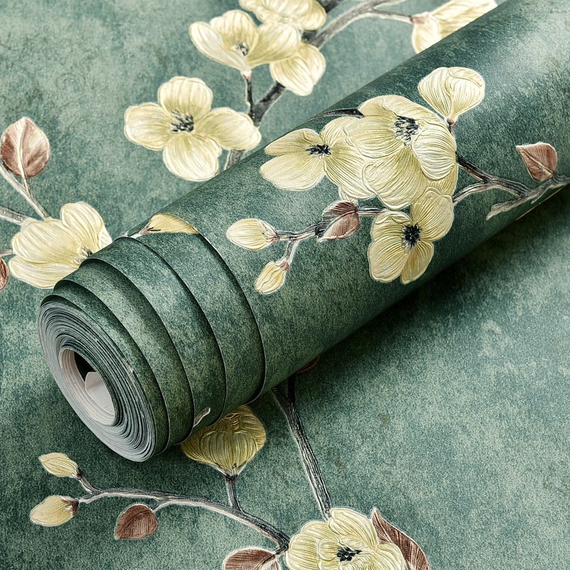 Factory Supply European Jacquard flower pattern Walls Roll Modern Self adhesive Wallpaper