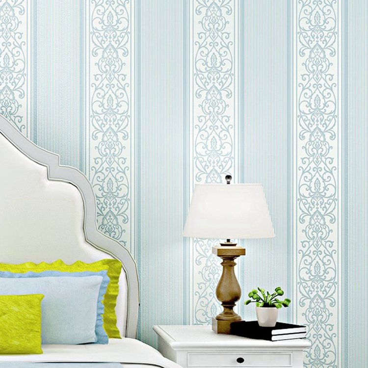 Non-woven fabric decoration living room dining room wallpaper 3d striped European wallpaper