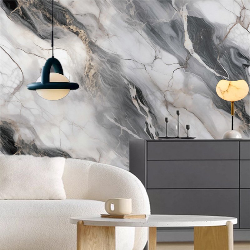 Interior home decor PVC wall contact paper Self adhesive waterproof marble stickers granite gilt marble wallpaper peel and stick