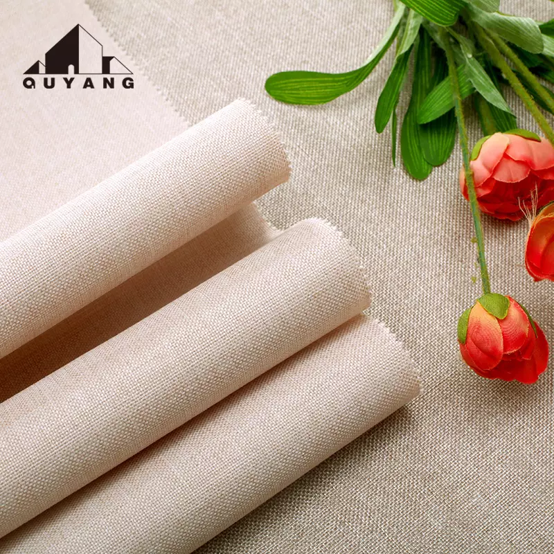 QUYANG European Style Modern Home Decor Self Adhesive Wall Cloth Living Room Bedroom Waterproof Embossed Pvc Wallpaper