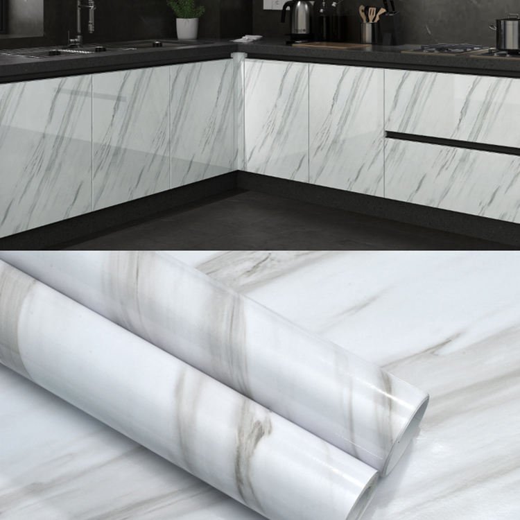 Removable Waterproof Self Adhesive Vinyl Wall Paepr Granite Marble Pvc Decor Wallpaper For Bathroom Kitchen Countertop Covers