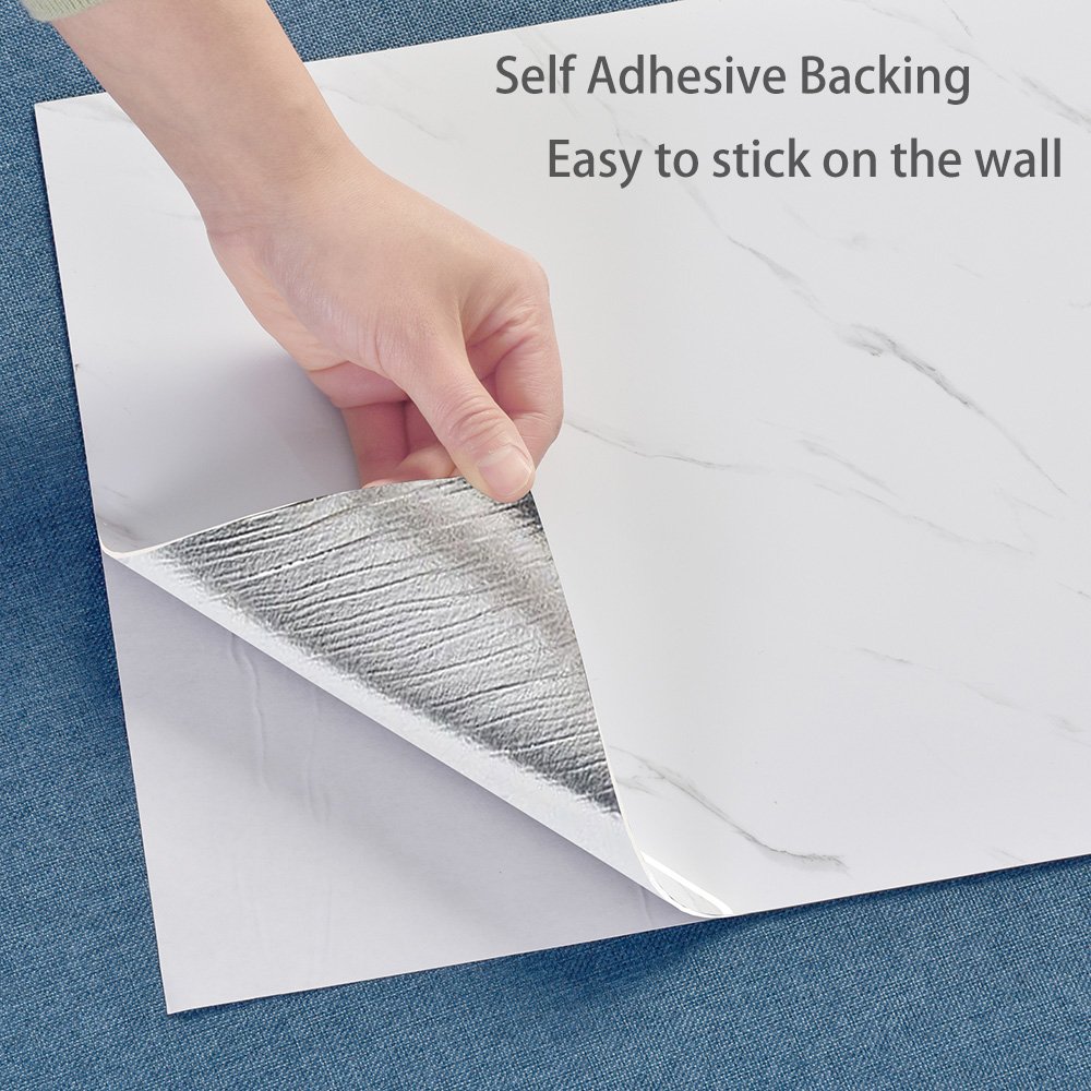 Self Adhesive PVC Wall Panel Acoustic 3d Marble Wall Stickers Peel And Stick Wallpaper&roll For Wall Decoration Interior