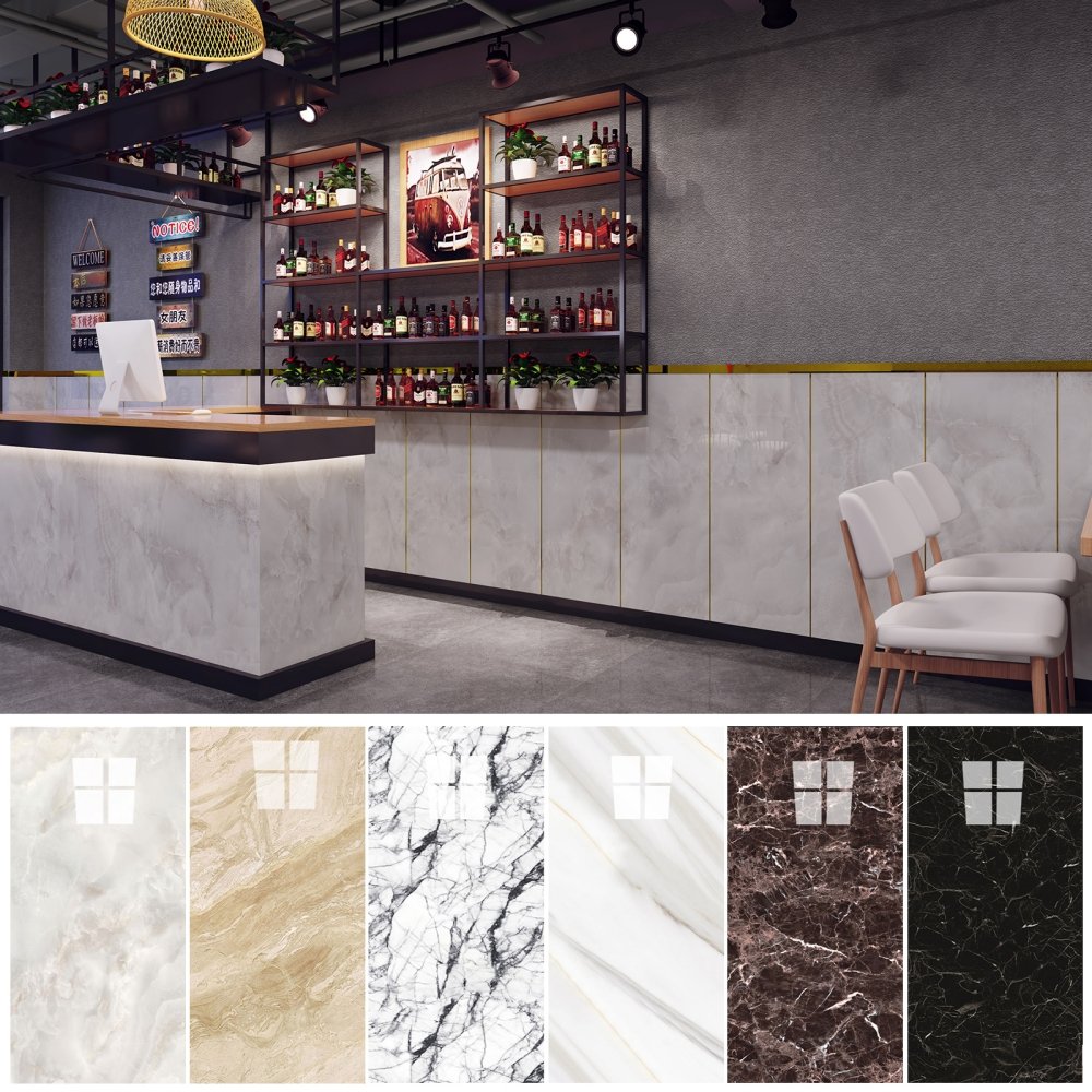 Self Adhesive PVC Wall Panel Acoustic 3d Marble Wall Stickers Peel And Stick Wallpaper&roll For Wall Decoration Interior