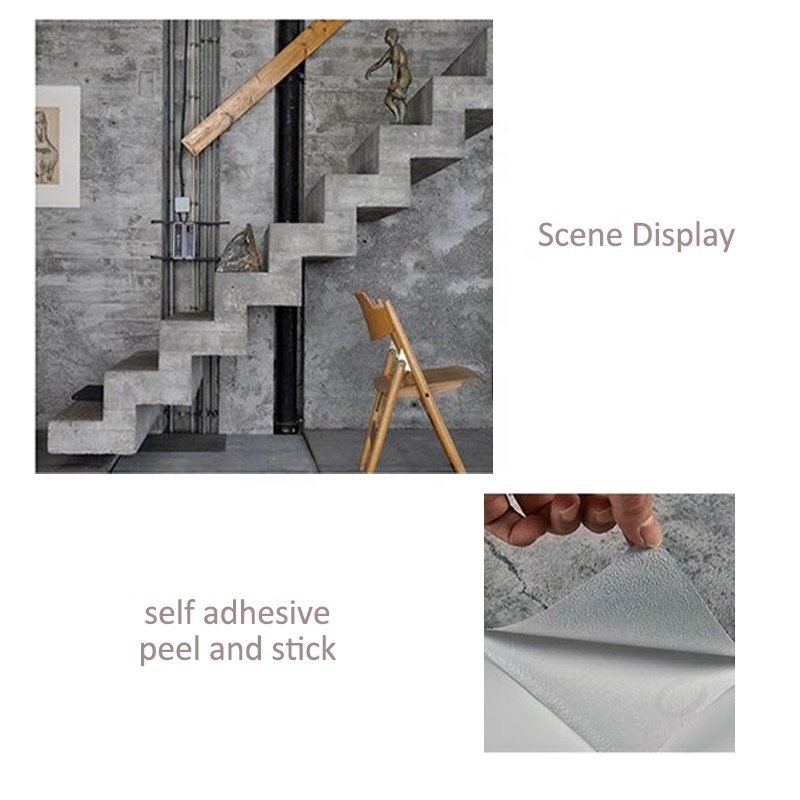 wall foam sticker Industrial style tile selfadhesive wallpaper sticker home decoration waterproof 3d wallpaper rolls
