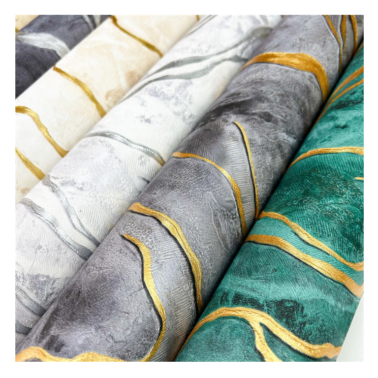 Factory Price PVC Wall Paper 3D Waterproof Vinyl Wallpaper Modern Design Luxury Wallpaper for Home Decoration