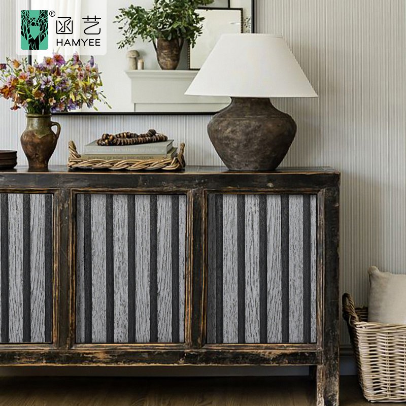 Waterproof self adhesive wood look room vinyl pvc wallpaper wall sticker for home wall decor
