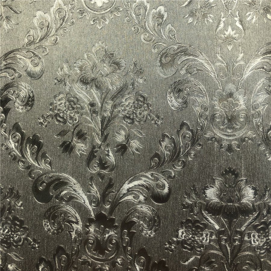 Embossed european style Wallpaper Roll Home Decor Living Room Bedroom Wall Coverings gold Floral Luxury Wall Paper