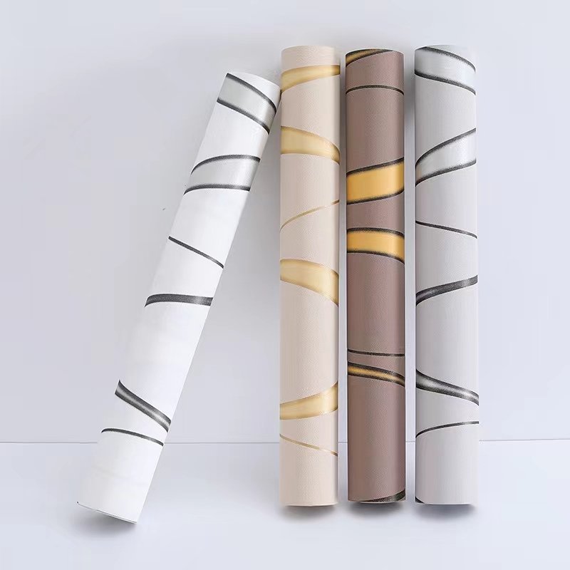 Irini Moisture-Proof Wallpaper Modern Designs non-woven Wall Paper For Living Room Bedroom Wall Decoration Self Adhesive