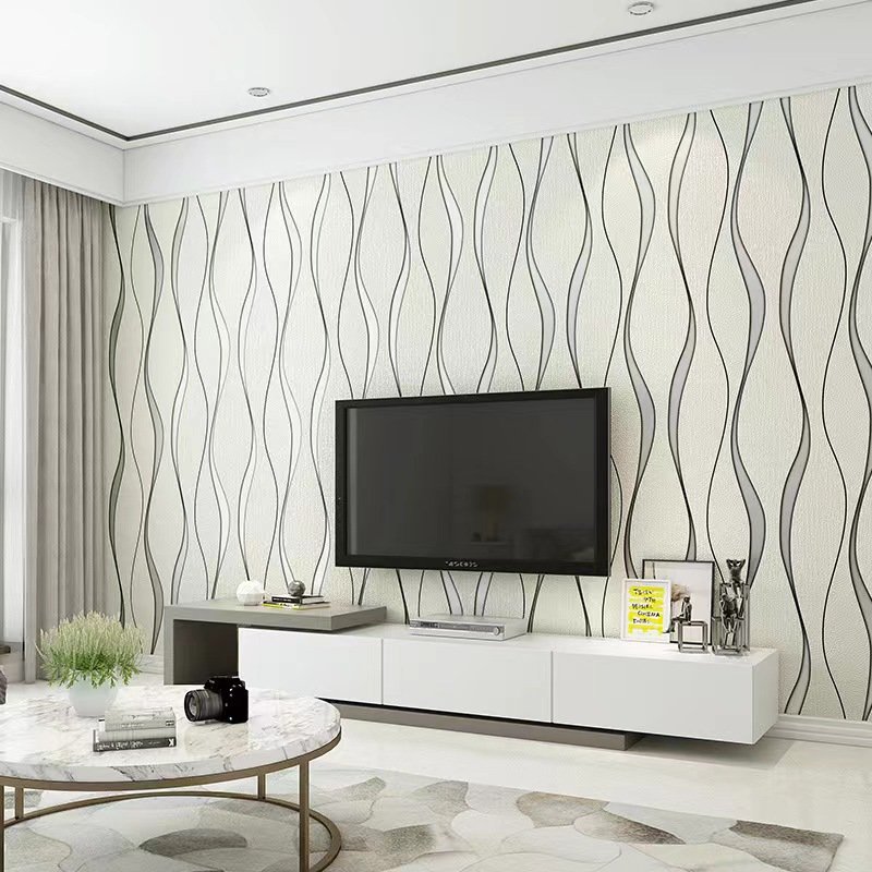 Irini Moisture-Proof Wallpaper Modern Designs non-woven Wall Paper For Living Room Bedroom Wall Decoration Self Adhesive