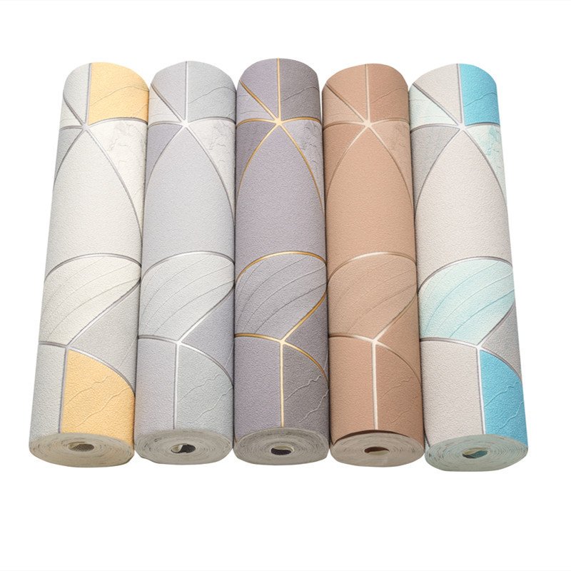 Wholesale 3D Deerskin Velvet Wall Paper High Quality Non Woven Wallpaper Rolls For Wall Decor Living Room TV Background