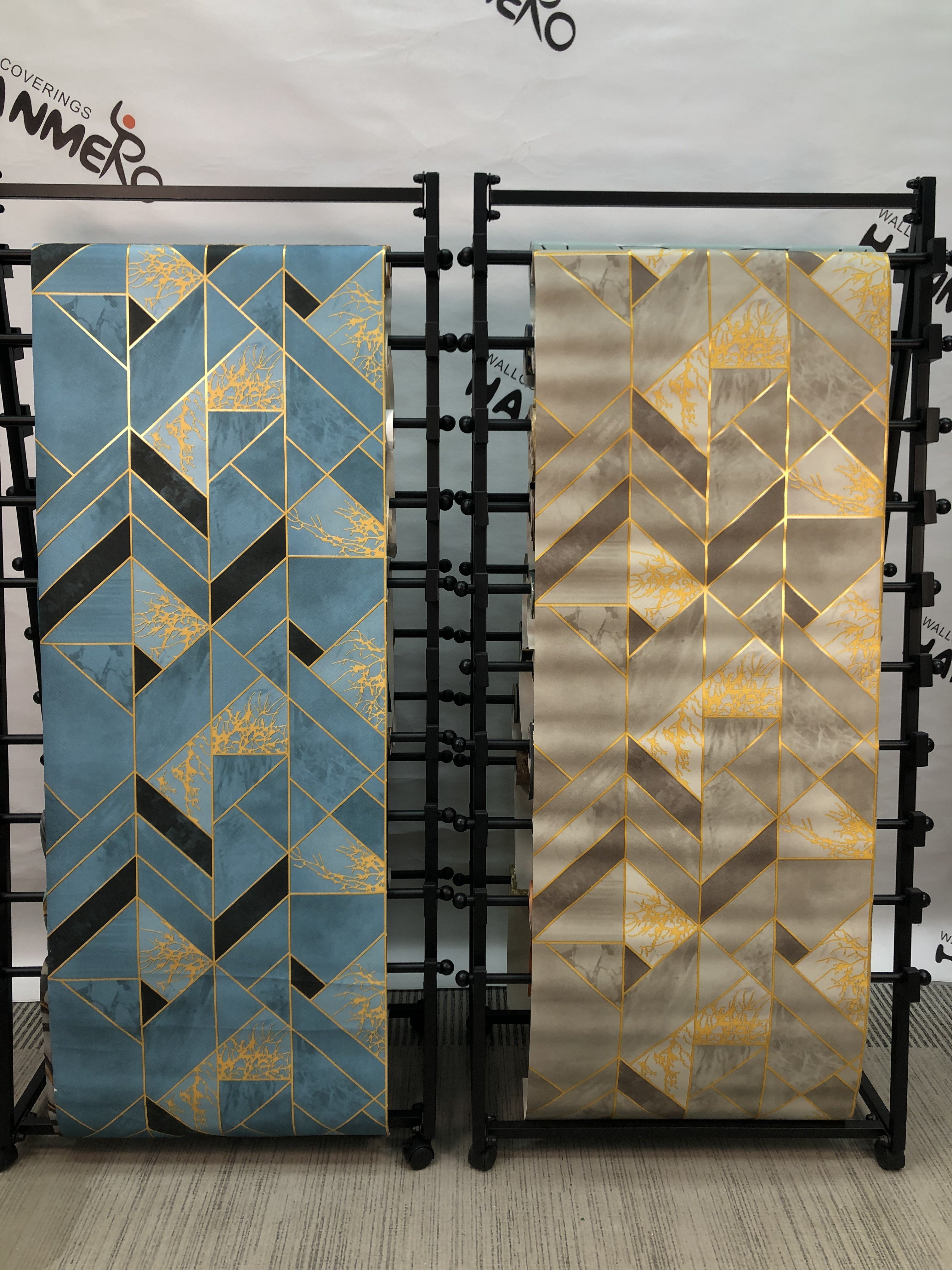 Best Quality Popular New Modern Design Wall Paper Metallic PVC Wallpaper for factory price