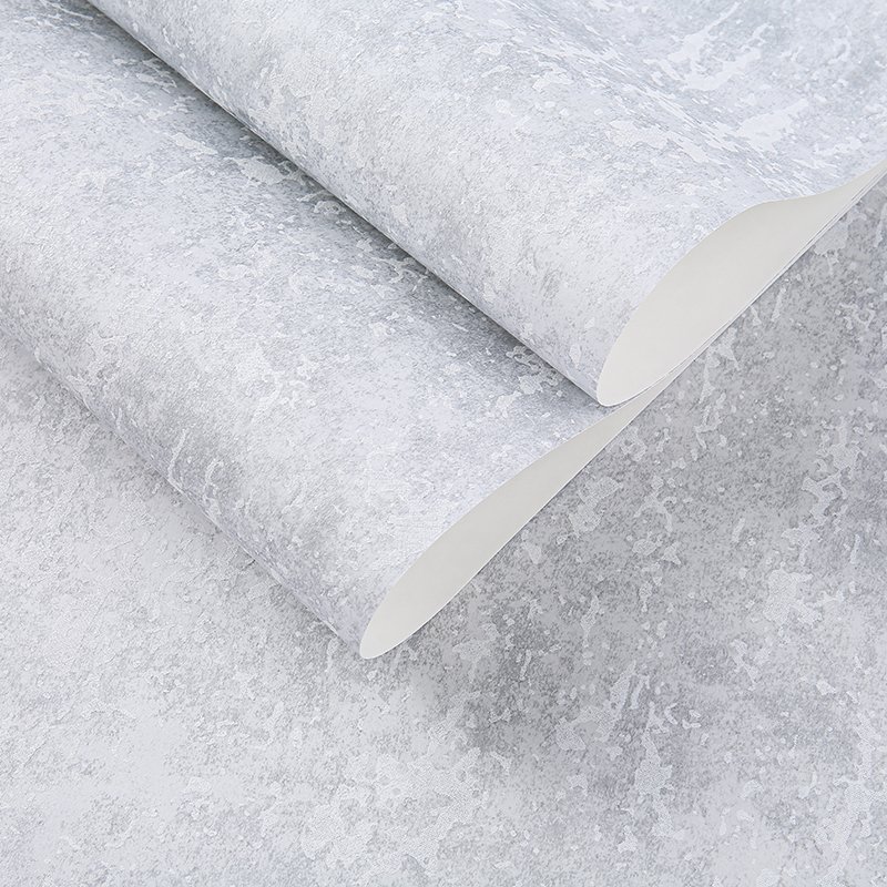 Minimalist Nordic style light gray ice cracked wallpaper for bedrooms living rooms hotels solid color personalized wallpaper
