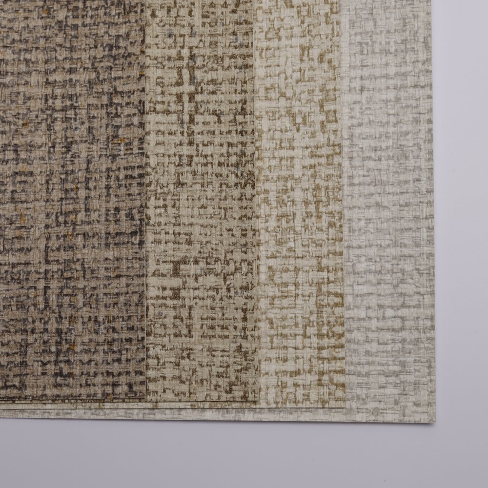 Hot New Product woven Texture vinyl fabric back luxury wallpaper fireproof functional wall decor home house decoration interior
