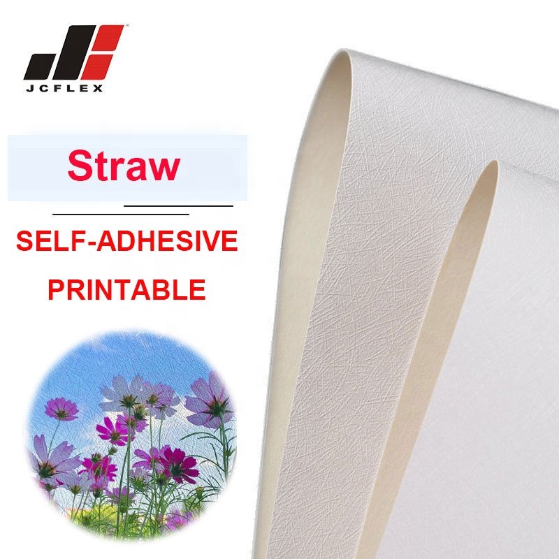 Eco-solvent Printable Self Adhesive Vinyl Wallpaper Rolls With Textures For Wall Decoration Coarse Pattern