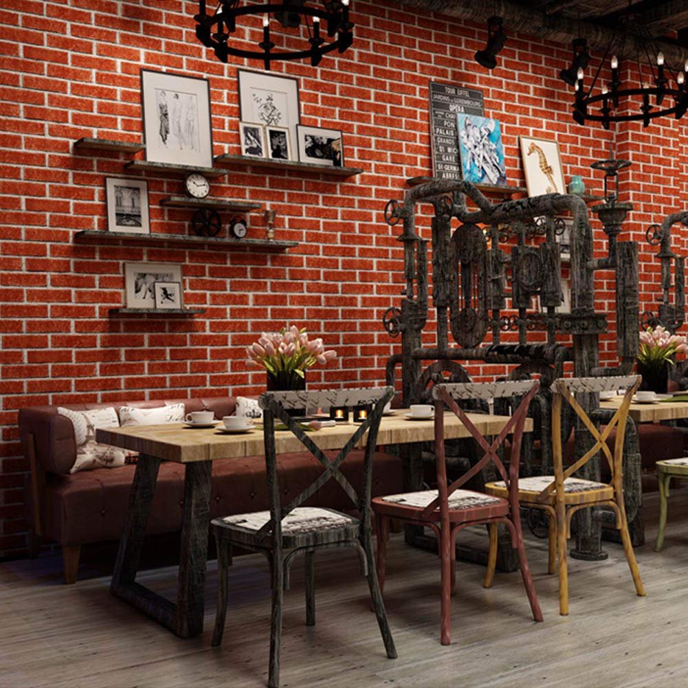 ORON DECO Factory Price Home Decoration Wall Paper Waterproof Vinyl 3D Living Room Stone Brick Self Adhesive Wallpaper