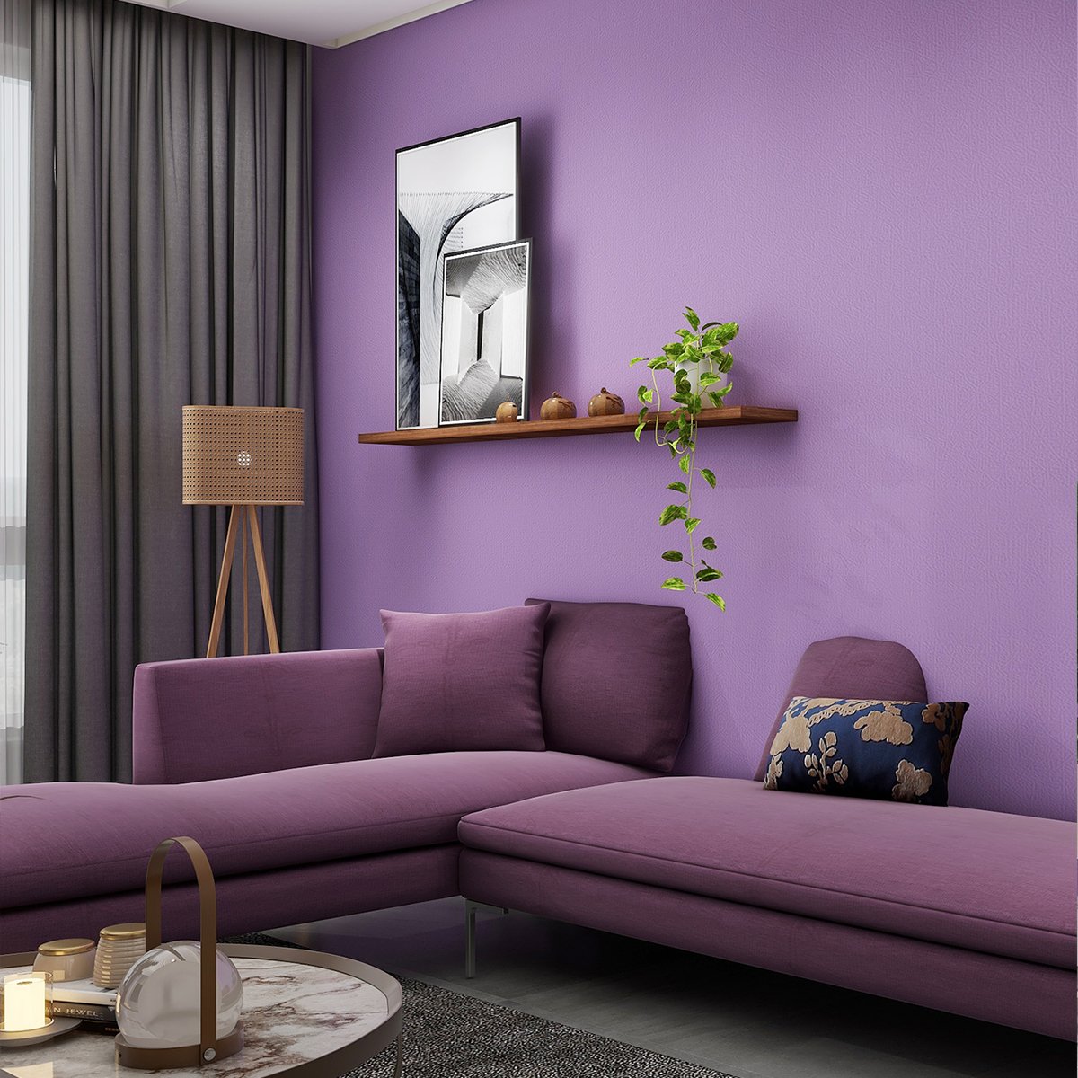Self adhesive waterproof white, black, purple solid color texture indentation background decorative wallpaper, home wallpaper