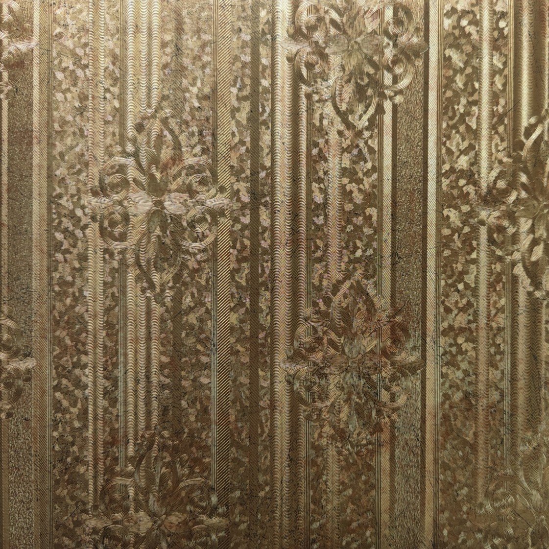 Metallic pvc film PVC hot stamping foil rolls decorative film for cabinet and wall panel