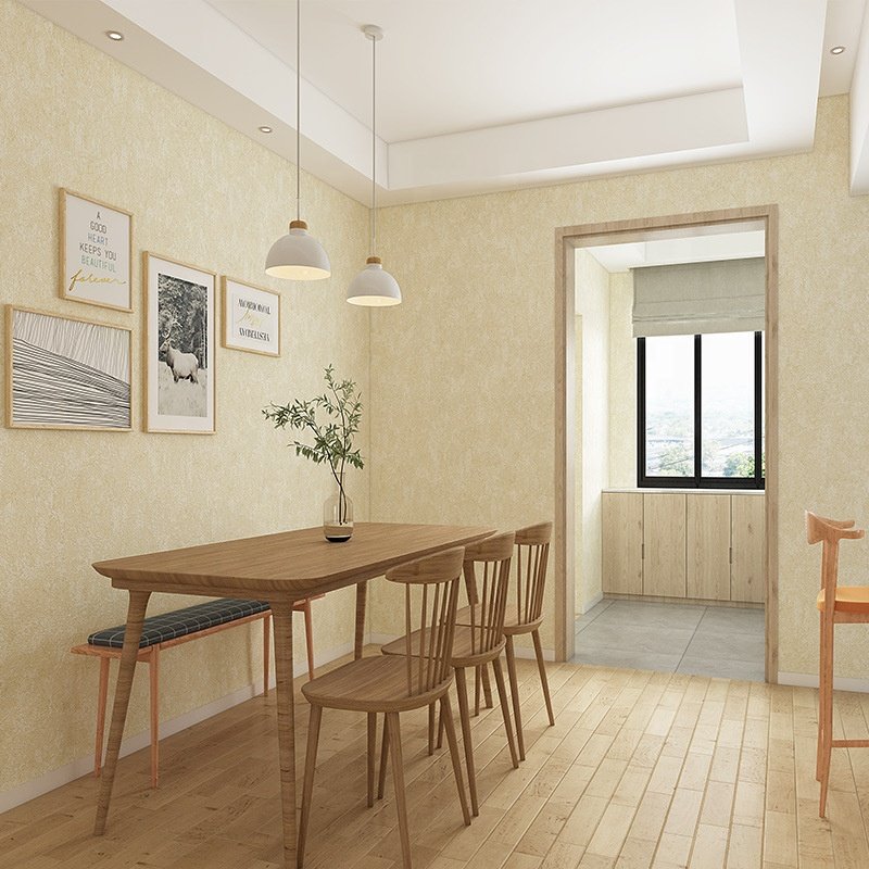 New Non Woven Embossing High Quality Wallpaper Luxury Damask Design