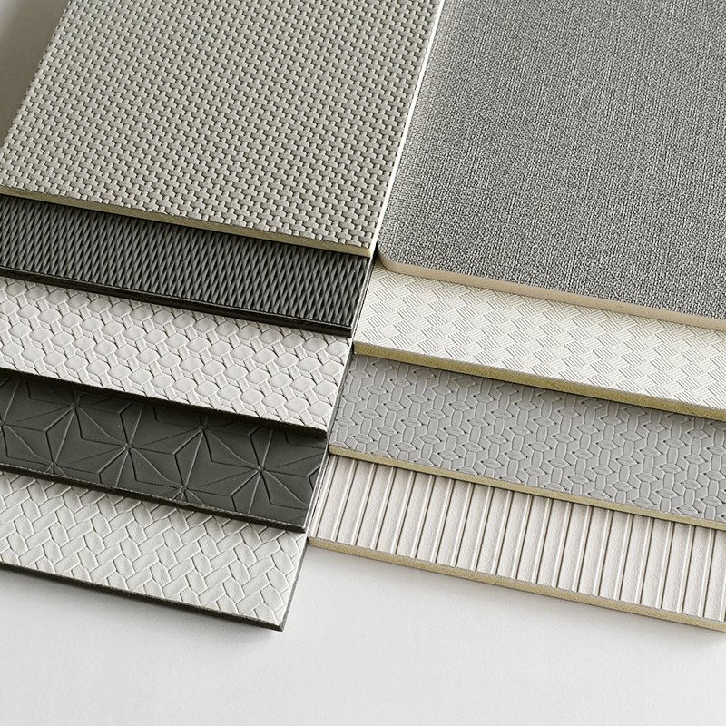Wallpaper Leather Wall Panels carbon crystal board and bamboo crystal board background wall decoration by the manufacturer.